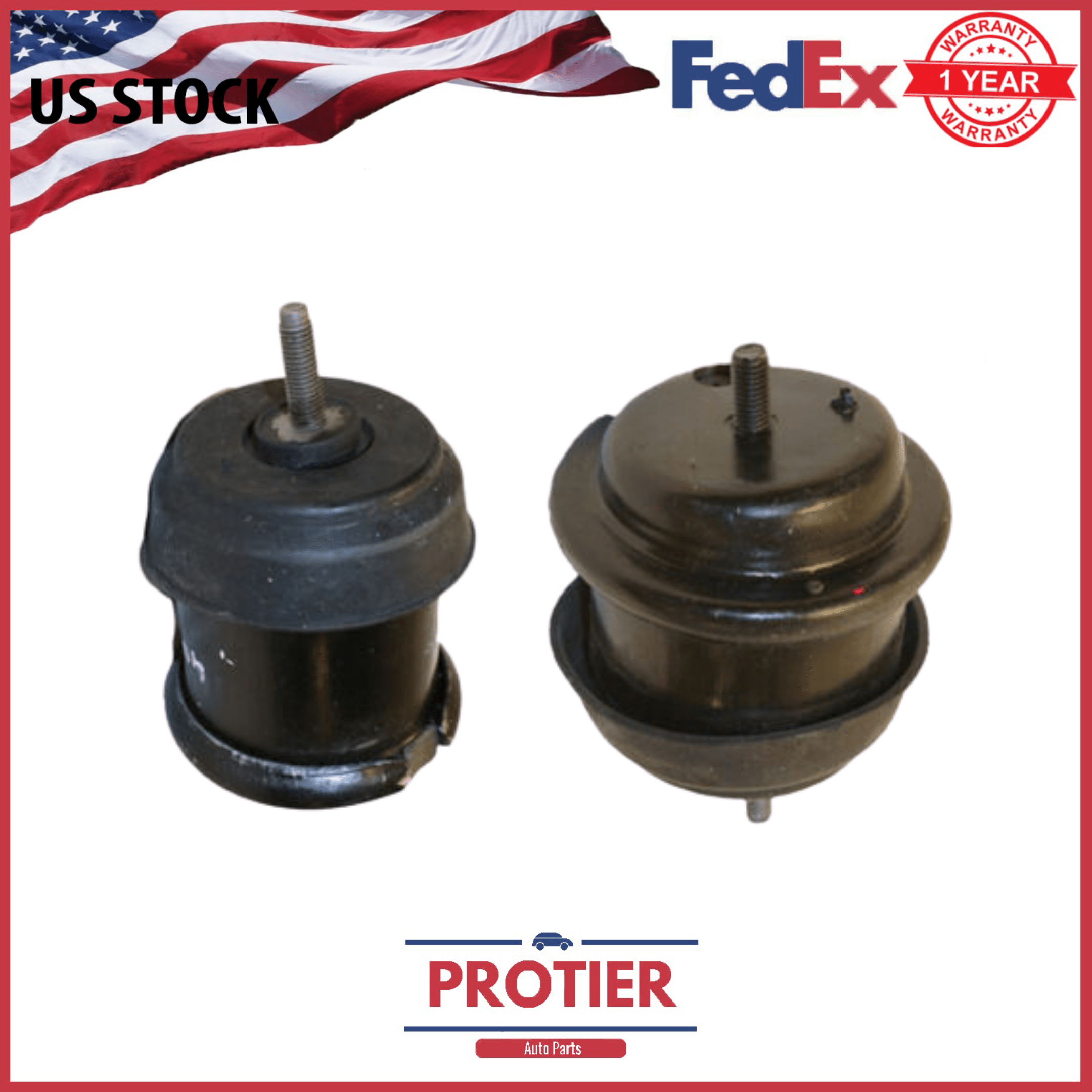 Front & Rear Motor Mount 2PCS Set Fit 20092017 Chevy Traverse/ GMC